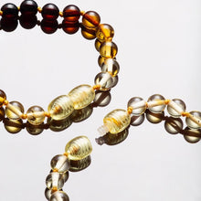 Load image into Gallery viewer, Baby&#39;s Amber Natural Teething Necklace and Bracelet Set, Rainbow - BabysAmber.com