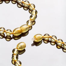 Load image into Gallery viewer, Baby&#39;s Amber Natural Teething Necklace and Bracelet Set, Lemon - BabysAmber.com